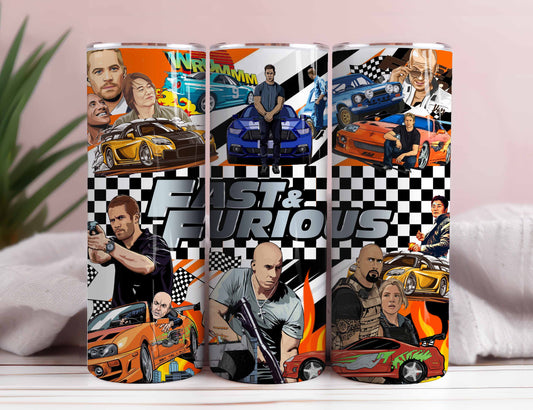 Fast _ Furious X Tumbler 20 oz Skinny, Ride Or Die Tumbler Sublimation Designs, Fast And Furious Full Tumbler Wrap, Digital Down