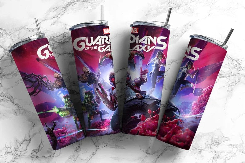 Guardians of The Galaxy 2023 Bundle 20 oz Tumbler Wrap, Marvel Tumbler Sublimation, Guardians of The Galaxy Vol 3 Design, Marvel PNG