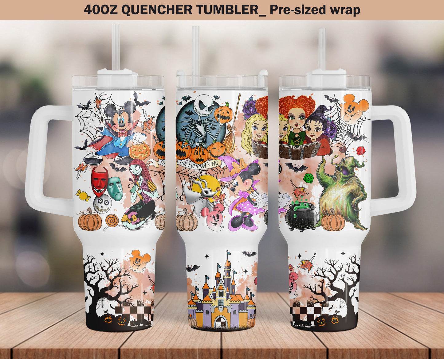 Witch 40oz Tumbler, Witch Tumbler, Cartoon Tumbler, 40oz Quencher Tumbler, Sublimation Design, Spooky Vibes, Spooky Season, Halloween Png