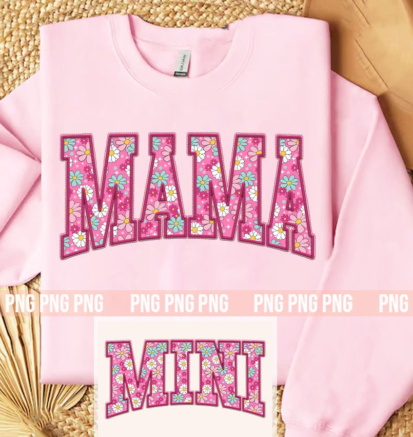 Mama Embroidery Floral png, Floral Mama Png, Mama Mini Embroidery png, Floral mama png, Pink Mama Mini png, Mama png, Mothers Day png