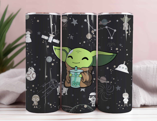 Baby Yoda Tumbler PNG, Disney Tumbler PNG, Vintage Baby Yoda Tumbler, Disney Coffee Wrap