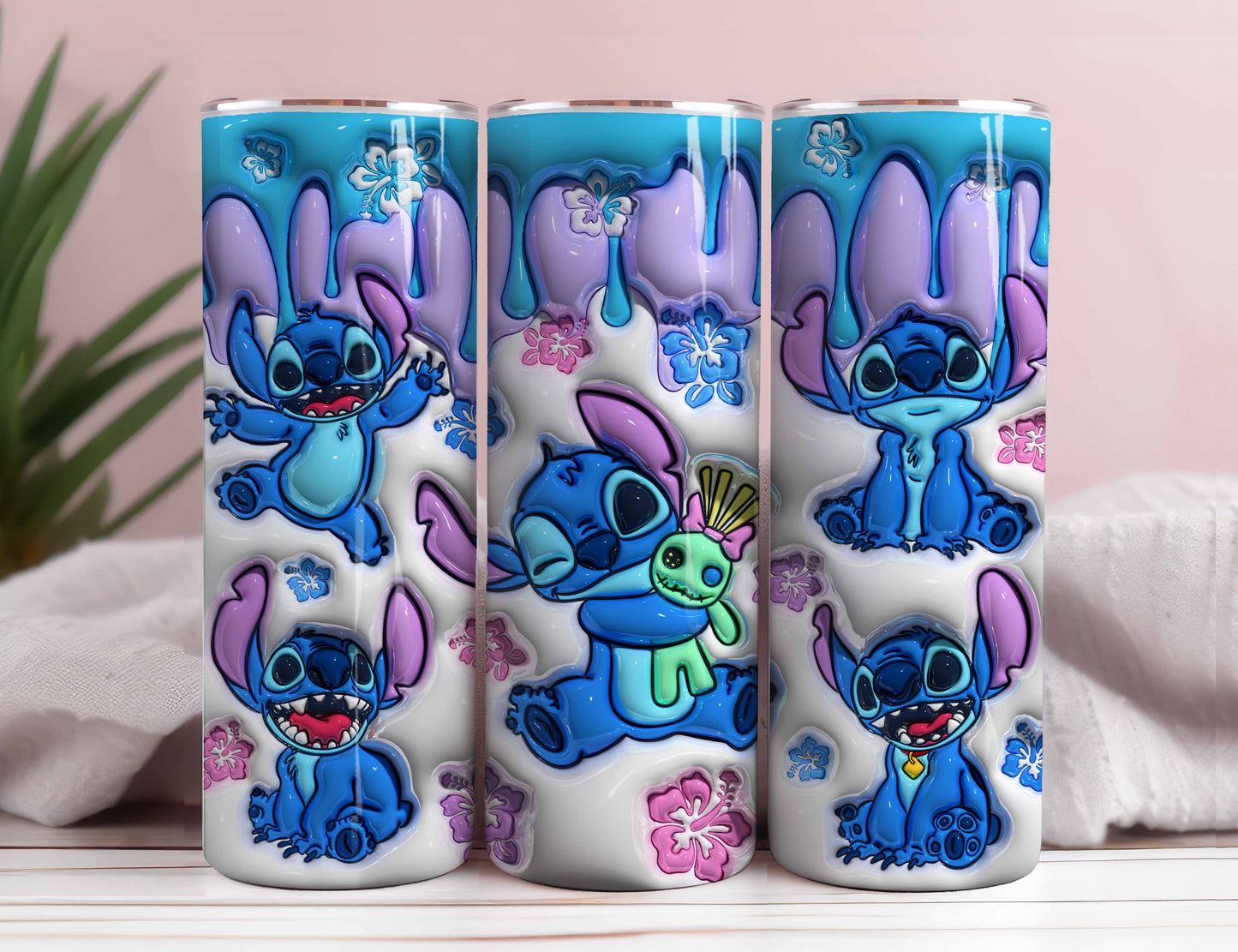 Inflated 3D Cartoon Tumbler PNG, 3D Tumbler Wraps 20oz Skinny Tumbler, 3D Puffy Sublimation Tumbler, Inflated Tumbler PNG, Cartoon Tumbler