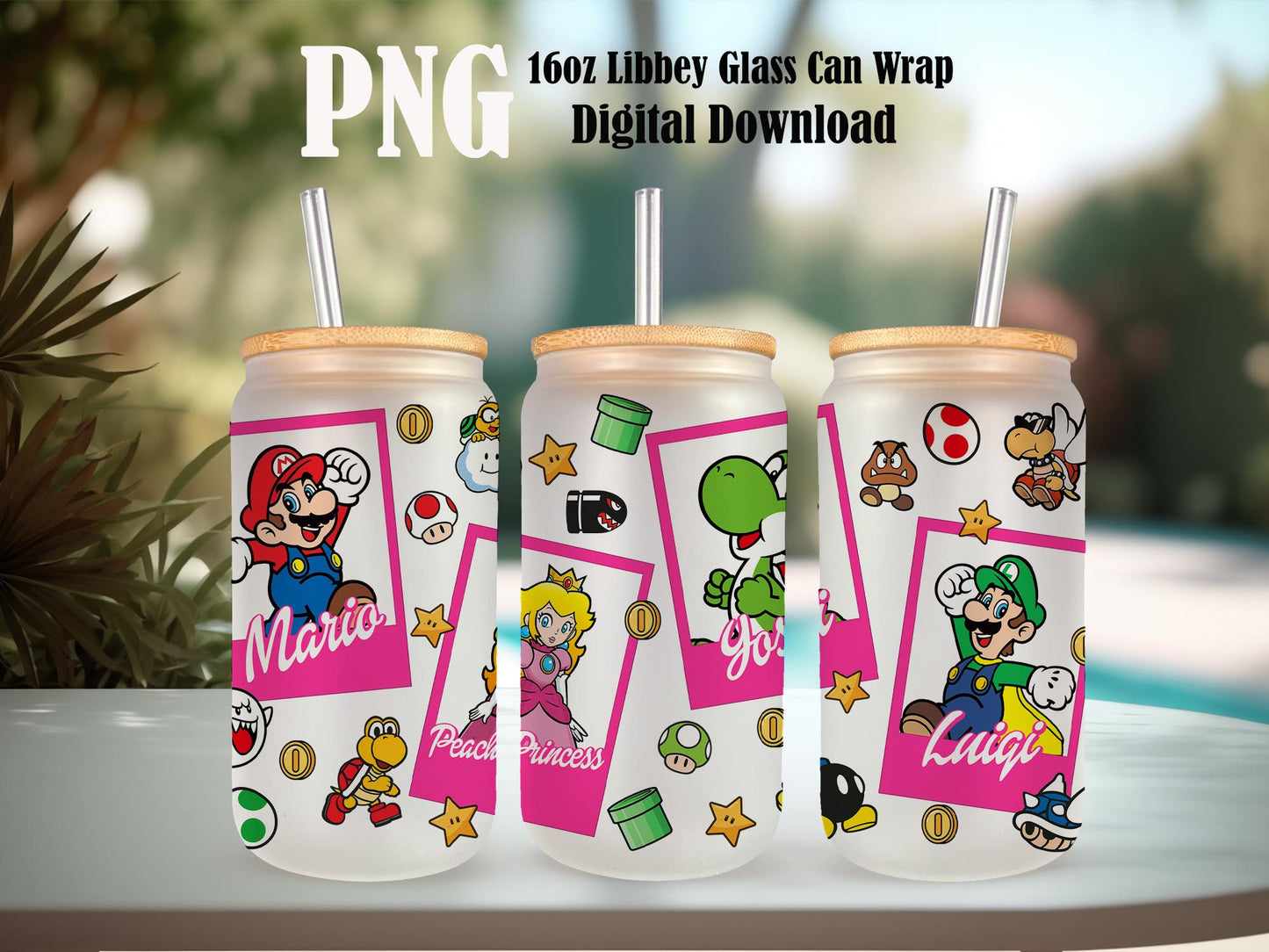 Cartoon Can Glass Wrap, 16oz Can Glass, Cartoon Tumbler, Sublimation Design, Game day, Game Lovers,  Png Download, Can Glass Wrap Png