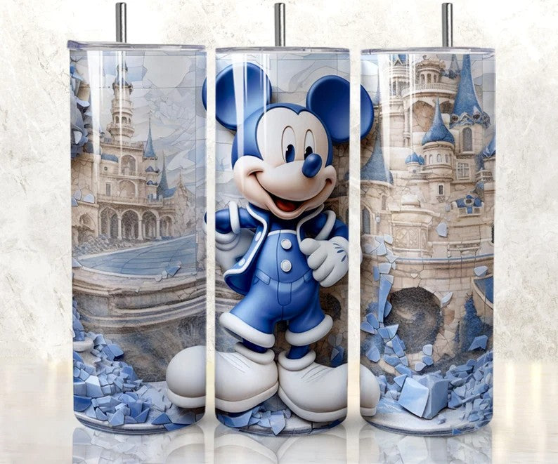 3D Tumbler Wrap, Cartoon Tumbler, 3D Tumbler Sublimation, Full Tumbler Wrap, 3D Cartoon Tumbler, 3D Mickey Tumbler, Png Instant Download - VartDigitals