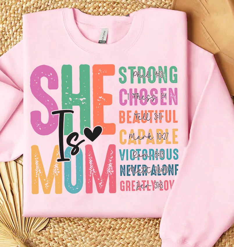 She is Mom PNG, Retro Mother PNG, Blessed Mom Png, Mom Shirt, Mom Life Png, Mother's Day Png, Mom Png, Gift for Mom, Retro Mama Quotes