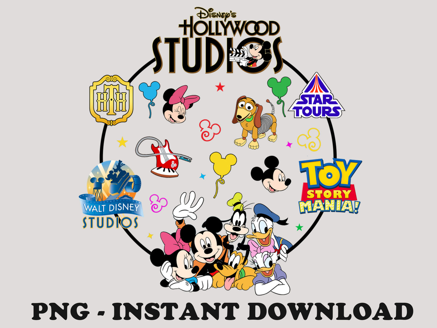 Hollywood Studios Png, Family Trip Png, Hollywood Tower Png, Family Vacation Png, Mouse and Friends Png, Vacay Mode, Sublimation For Png