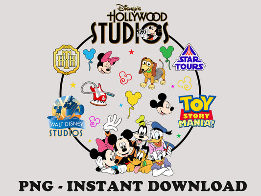 Hollywood Studios Png, Family Trip Png, Hollywood Tower Png, Family Vacation Png, Mouse and Friends Png, Vacay Mode, Sublimation For Png