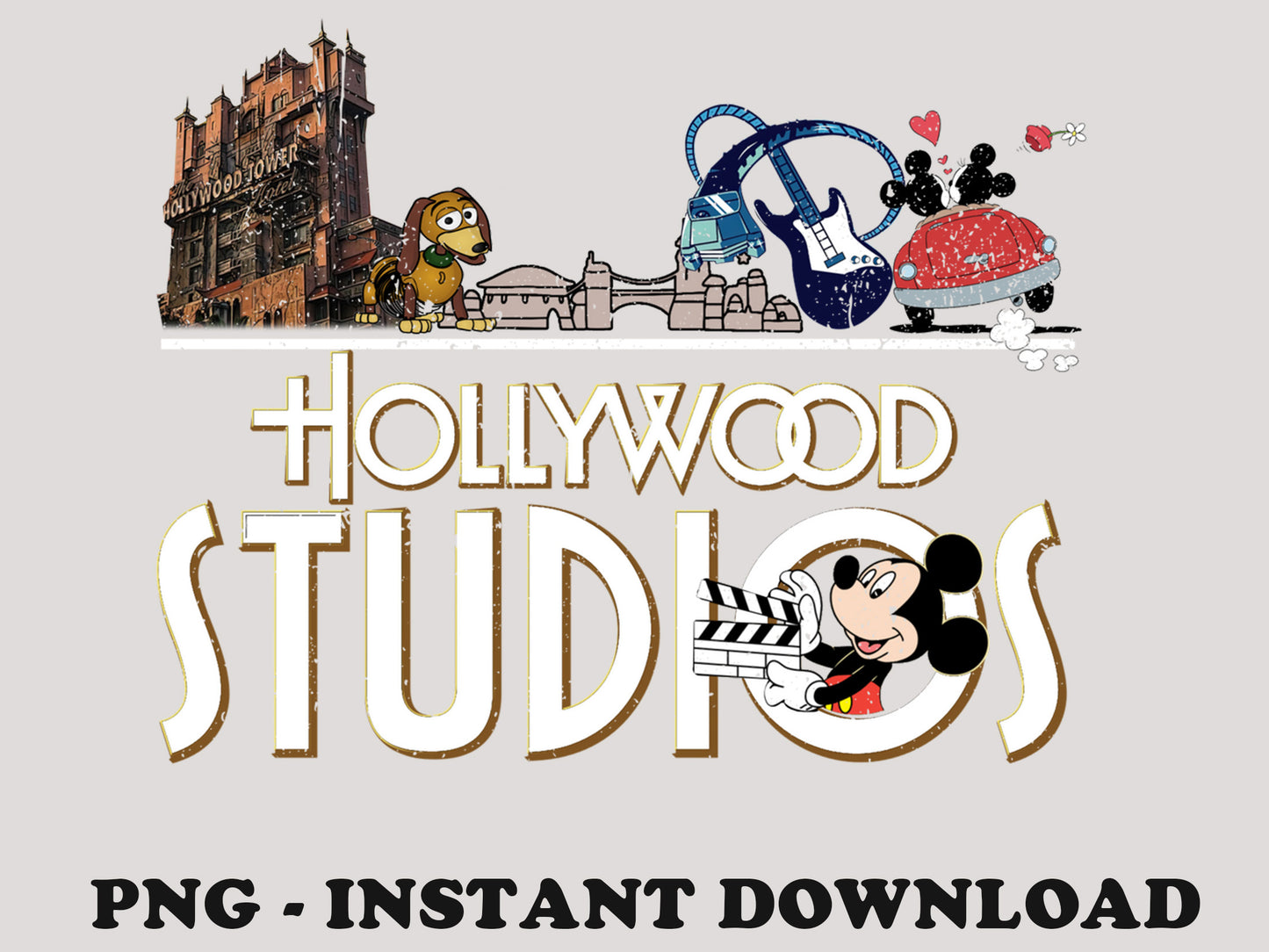 Hollywood Studios Png, Family Trip Png, Hollywood Tower Png, Family Vacation Png, Mouse and Friends Png, Vacay Mode, Sublimation For Png