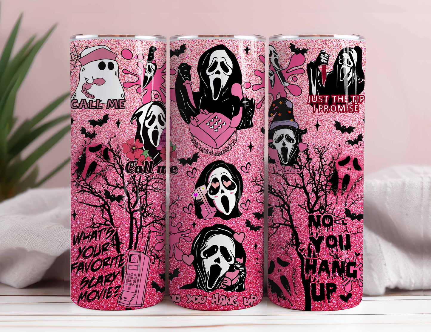 Horror Character Tumbler Wrap Png, Horror Halloween Tumbler Design, 20oz Horror Halloween Sublimation Download, Horror Character Tumbler Png