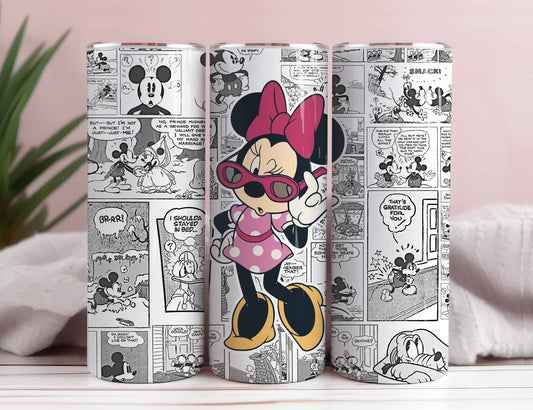 Minnie Tumbler PNG, Disney Tumbler PNG, Vintage Minnie Tumbler, Disney Coffee Wrap