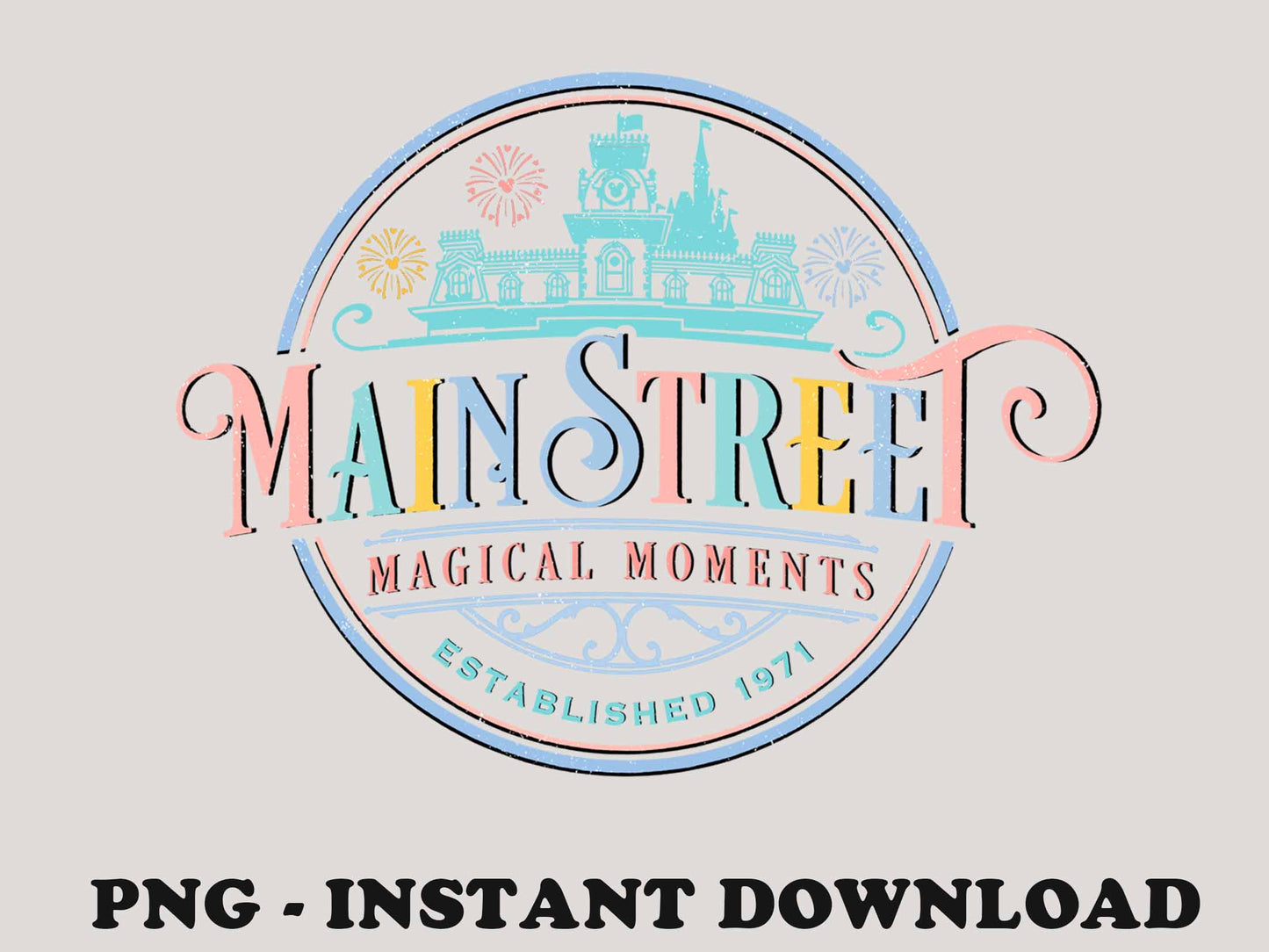 Main Street Magical Moments Png, Family Trip Png, Hollywood Tower Png, Family Vacation Png, Mouse and Friends Png, Vacay Mode, Sublimation For Png