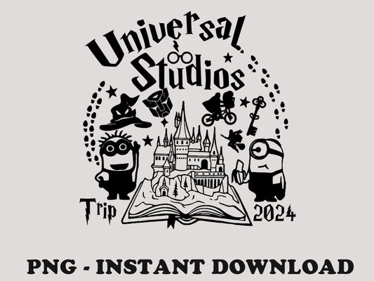 Universal Studios 2024 Svg, Family Vacation 2024 Svg, Family Trip Svg, Universal Studios Trip SVG, PNG Download, Vacation 2024 Svg