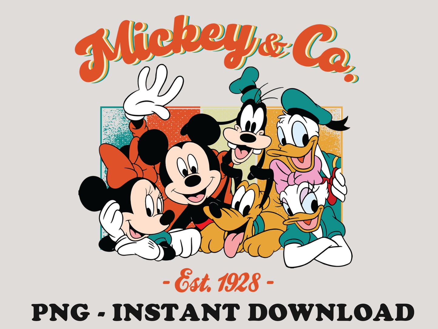 Retro Mickey & Company PNG, Family Vacation png, Family Trip Png, Vacay Mode Png, Magic Kingdom Png, Mickeyy Png, Mouse Png, Digital File